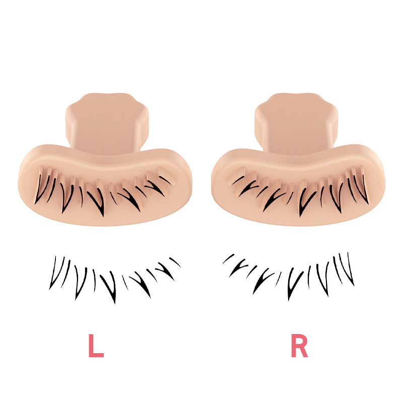 Bottom Lashes Stamp Kit Silicone Lower Lash Stamps for False Eyelashes Set Realistic Lash Tool Create Various Styles Convenient Soft Cosmetic Draw Tools