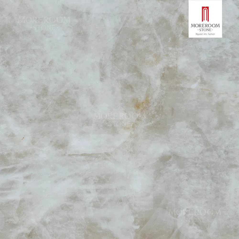 Crystal White Sintered Stone Artificial Onyx Slab for Floor and Wall Cladding