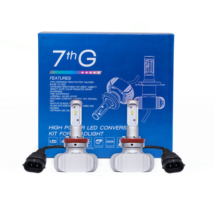 Автоматический комплект светодиодных фар H8/H9/H11 для ближнего и дальнего света G7