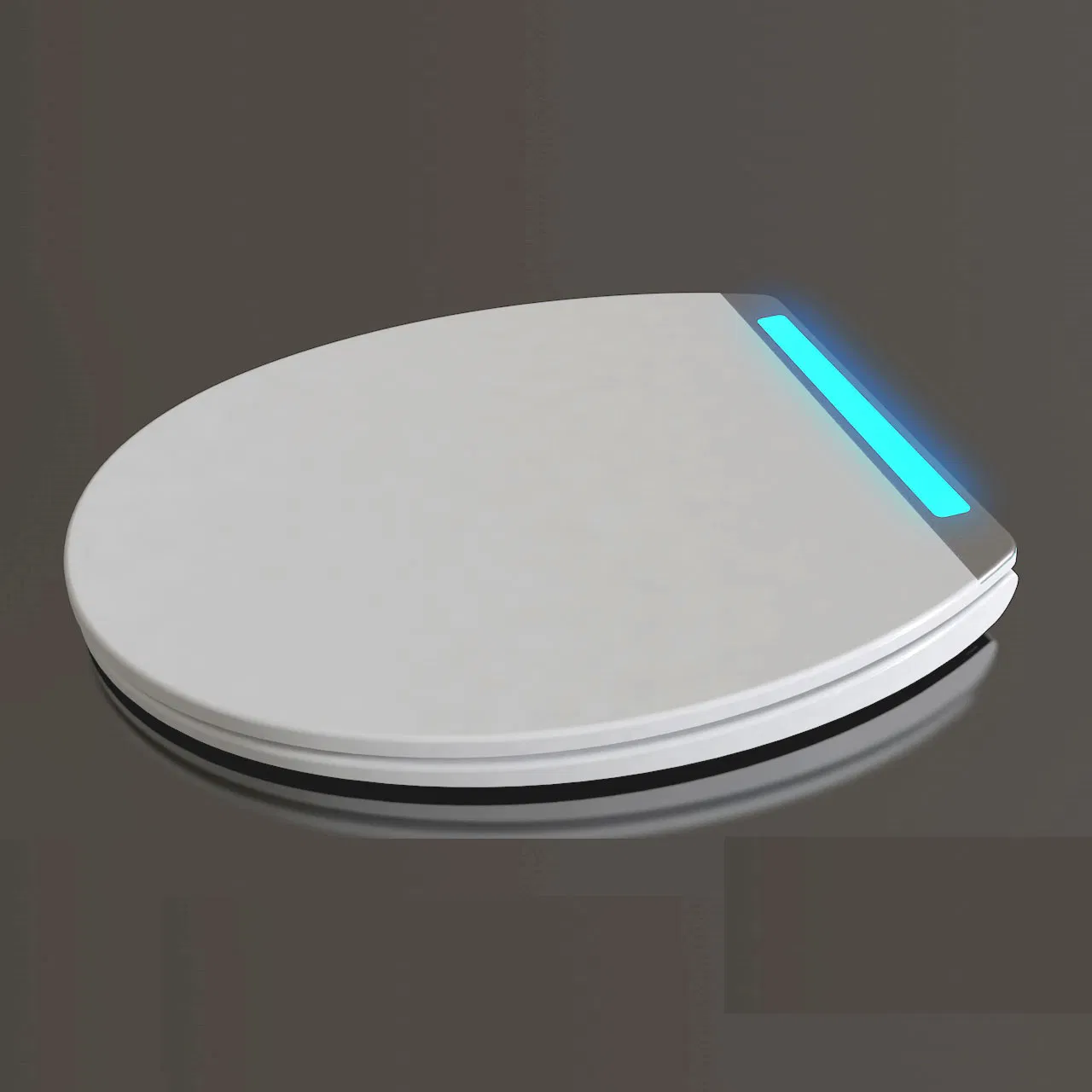 Modern Luminous Urea Soft Close Thin Toilet Seat with Sensor of Light and Sound
