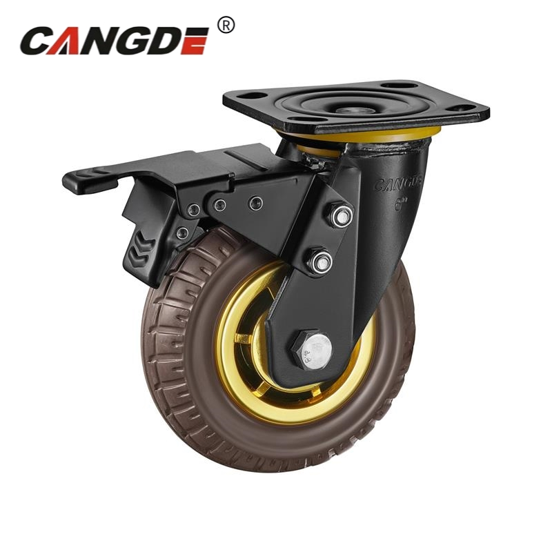 Heavy Duty Industrial Stainless Steel Caster Wheel TPR Steel Wheels Anti-Rust Trolley Castors