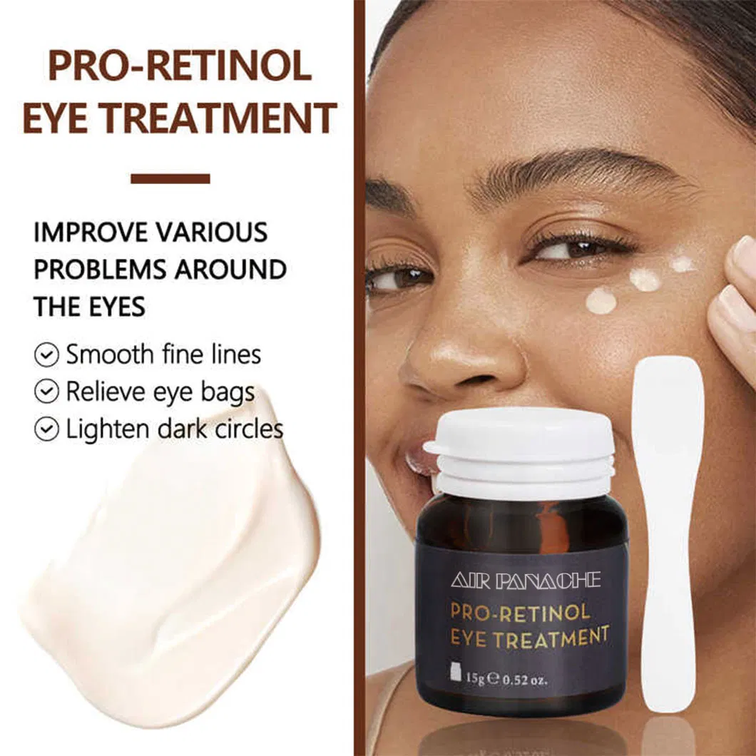 Eyes Day and Night Care Organic Lifting Wrinkle Anti Aging Eyes Bags Removal Massage Retinol Eye Serum Cream