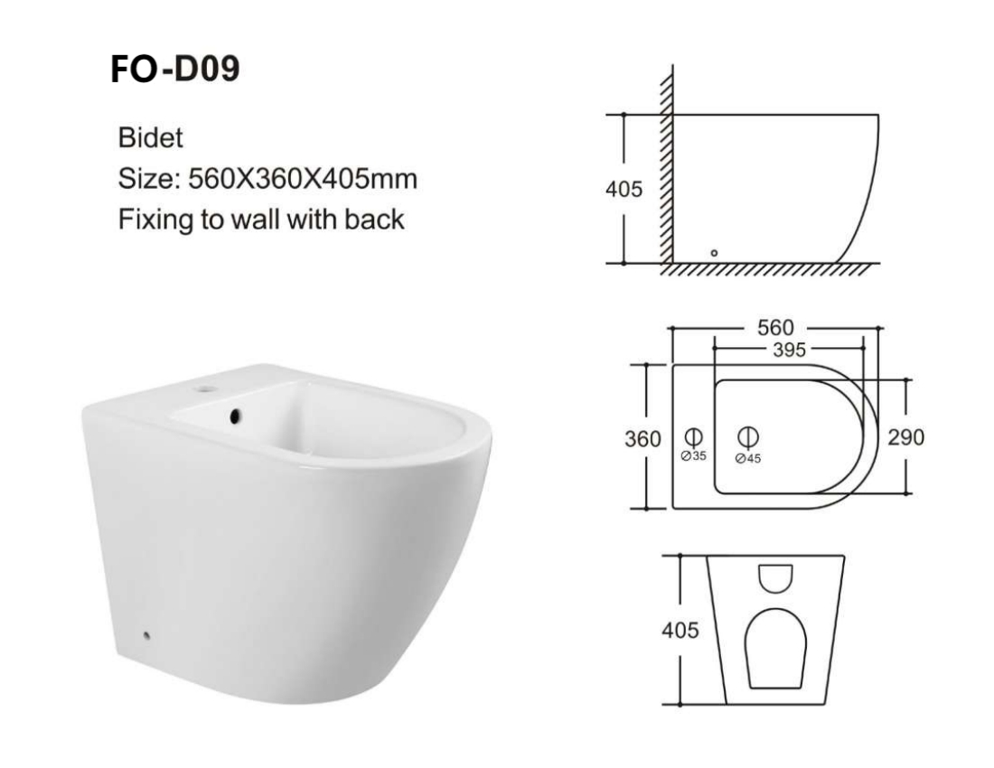 Good Quality Bathroom Bidet Round Shape Floor Mounted Wc Bidet for Home Bathroom