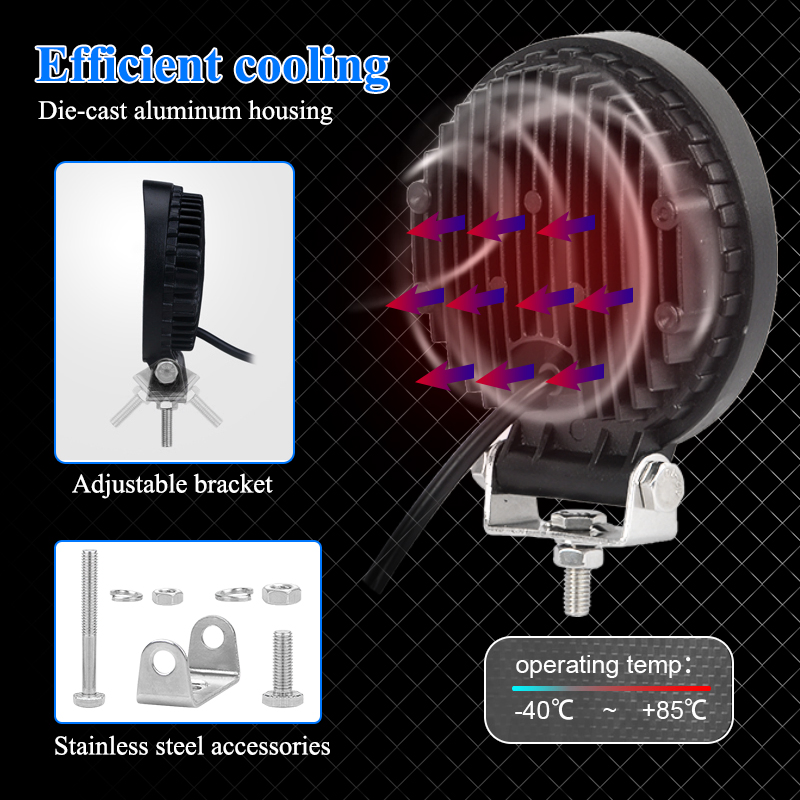 Светодиодная лампа заднего хода 18W CREK, 12-24V