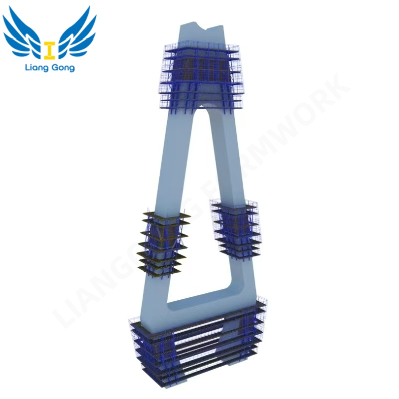 Factory Foreign-Popular Hydraulic Auto-Climbing System for Large-Scale Bridge Concrete Construction Formwork