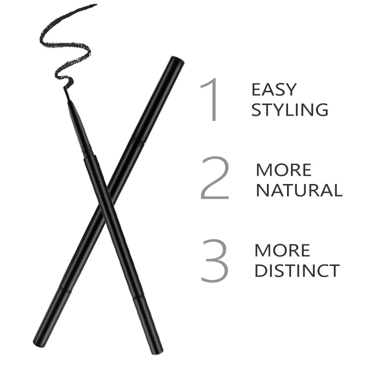 Waterproof Anti-Sweat Precise Brow Definer Ultra-Thin Round Eyebrow Pencil