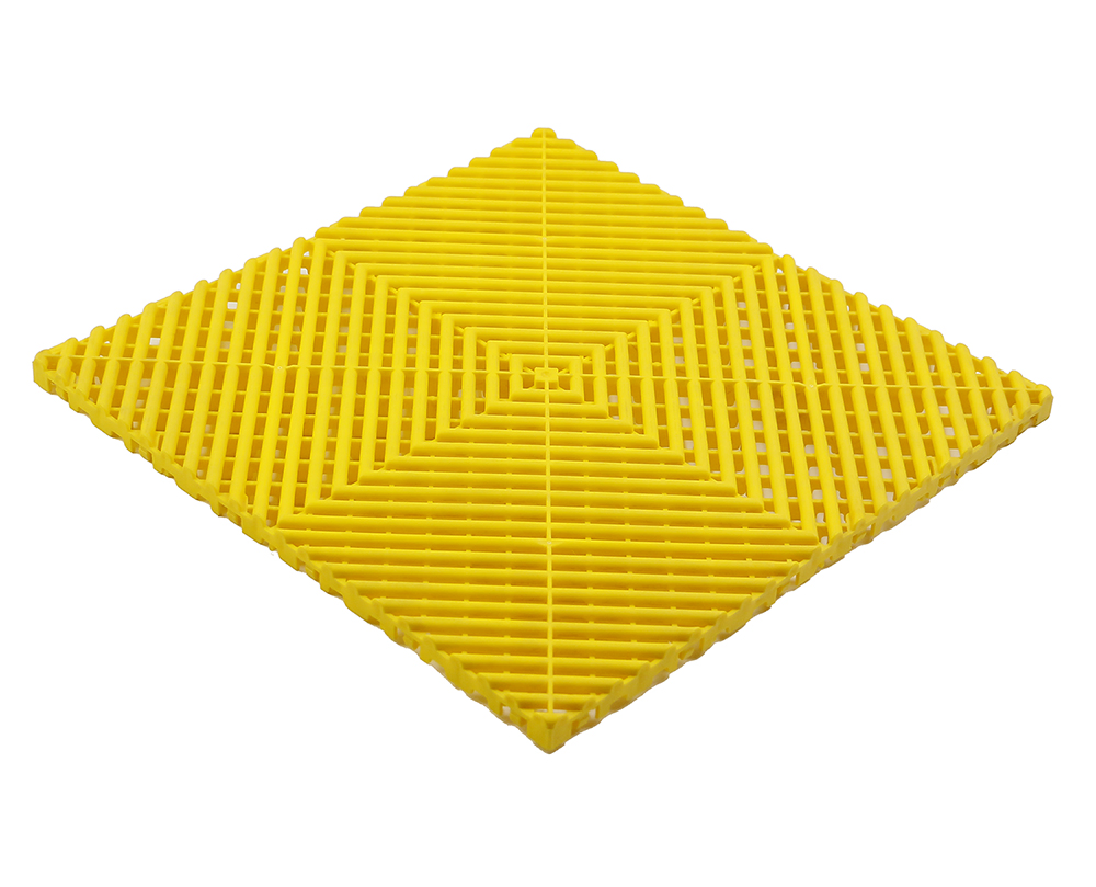 Плитка для пола гаража EL013 PP, противоскользящая, с дренажем