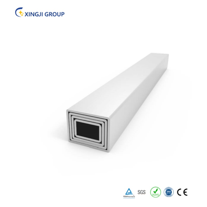 China Factory 6060 Extruded Aluminum Alloy Profile Rectangle Hollow Tube