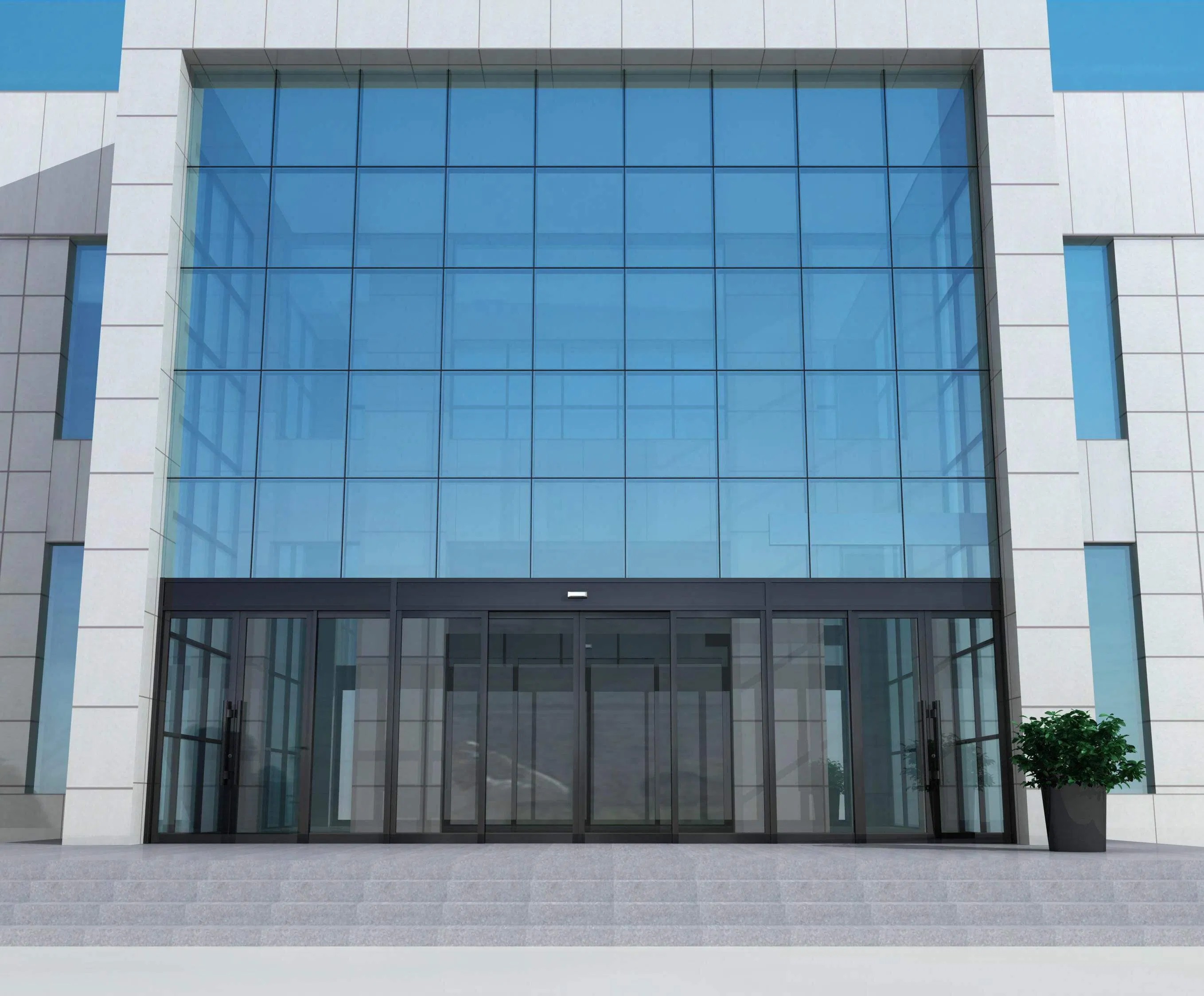 Shopping Mall Automatic Door (CN-4400) Commercial Automatic Aluminum Glass Doors