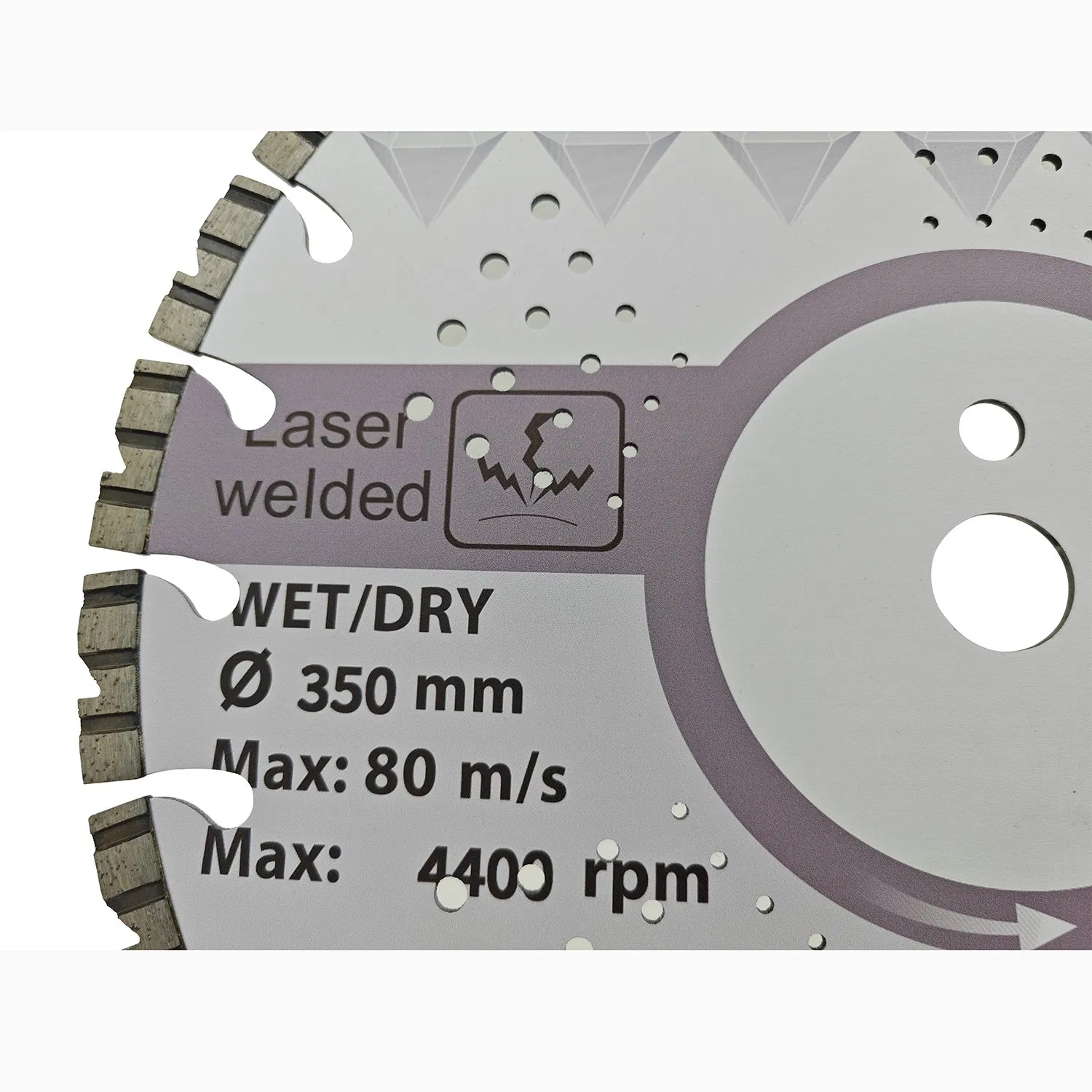 350mm Laser Welded Saw Blade for Asphalt Concrete Granite