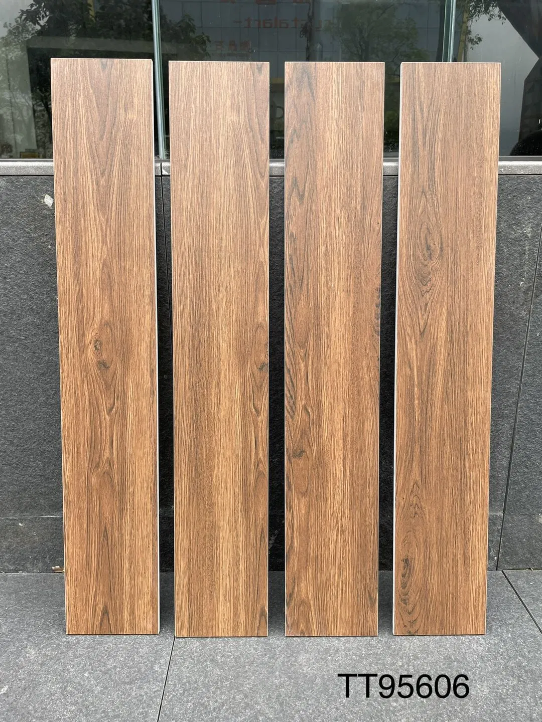 Ceramic Wood Look Floor Tile Wooden Porcelain Matt Oak Floor Wall Tile Bedroom Supermarket 150X900mm Kitchen Bathroom Living Room Bedroom Good Price Tile