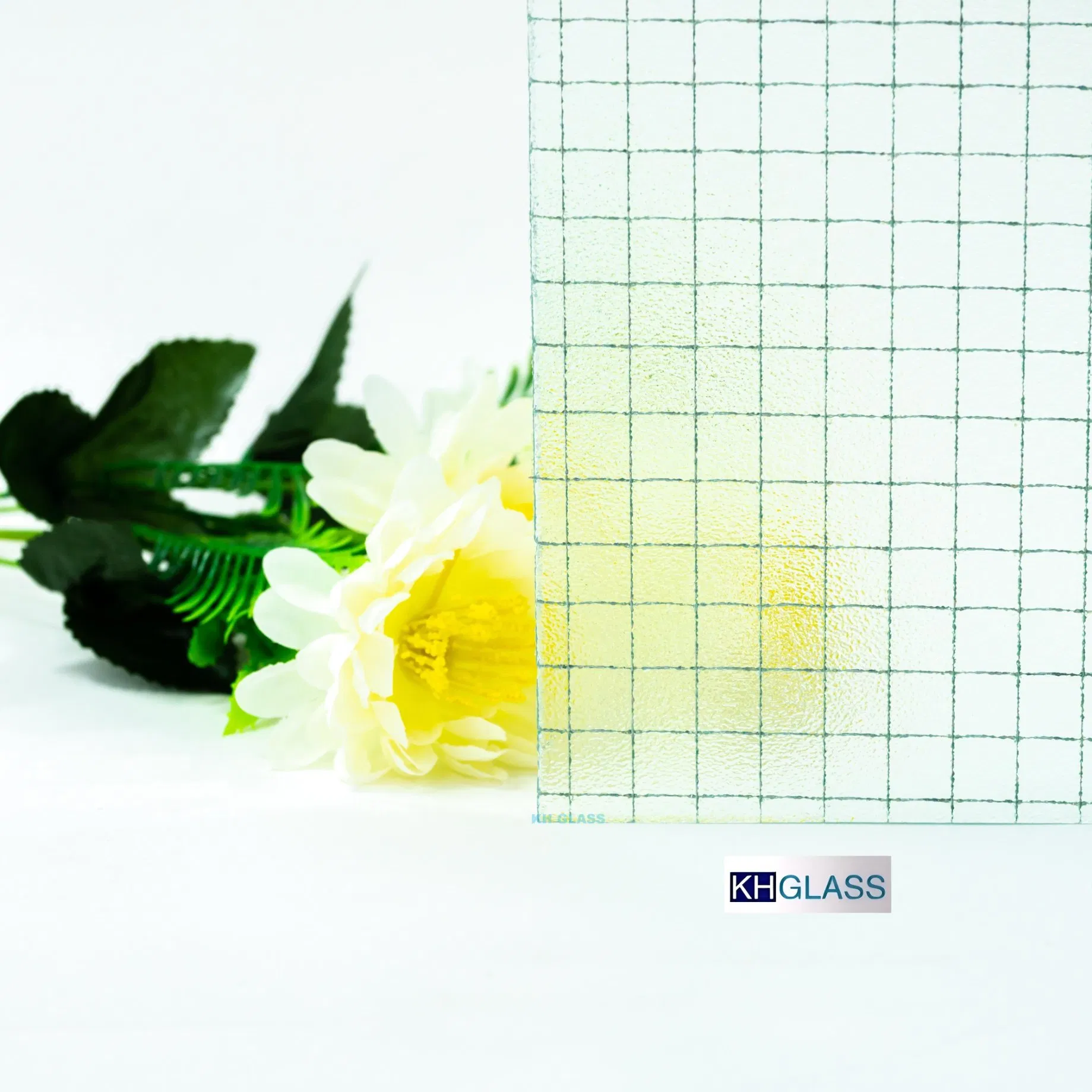 6mm6.5mm Clear Safety Flat Wired Glass for Fireproof Indoor Partition Solutions