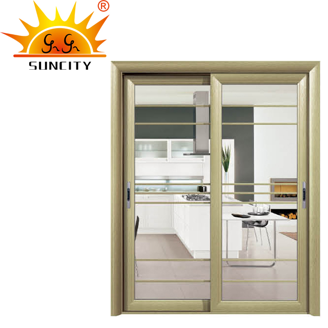 Clear Glass Sliding Type Aluminum Doors (SC-AAD017)