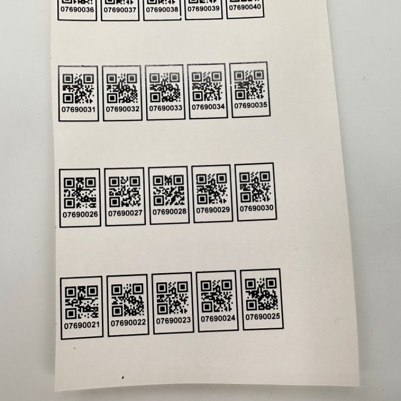 High Temperature Ceramic Label Sanitary Product Ceramic Barcode Label