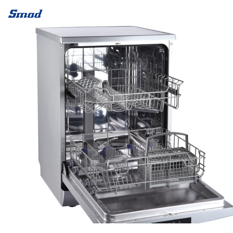 a+++ Kitchen 15set Freestanding Stainless Steel LED Dishwasher