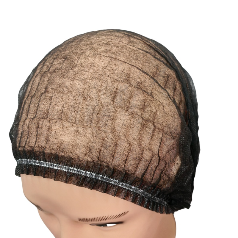 Cleaning Disposable Black Bouffant Cap Hair Net Head Cover