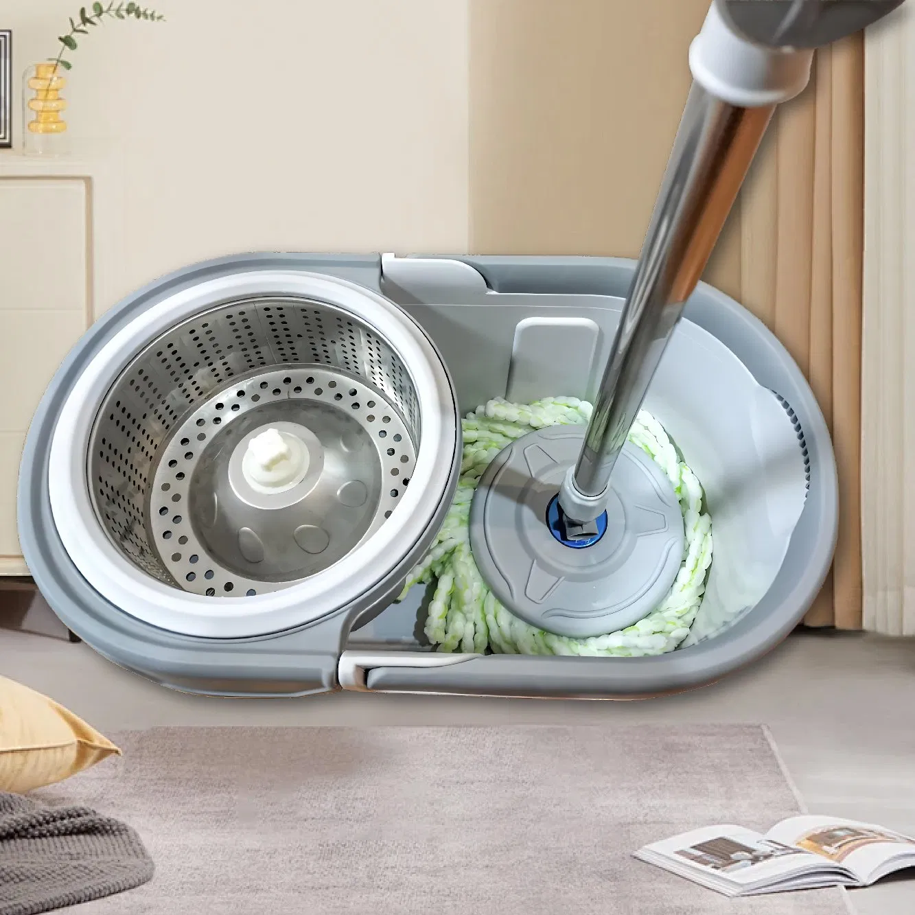 360 Magic Rotating Head Cleaning Mop Home Kitchen Floor Cleaning Tools