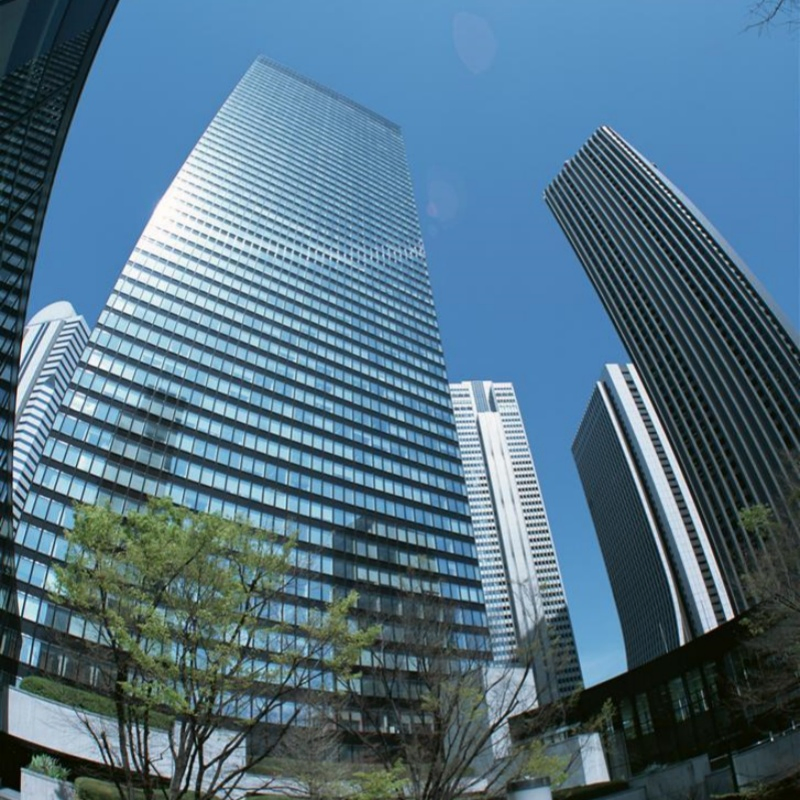 Commercial Building Aluminum Customizable Glass Curtain Wall Systems