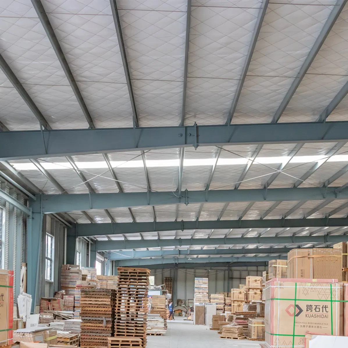 Fire Proof Prefabricated Building Steel Framed House Kit Warehouse