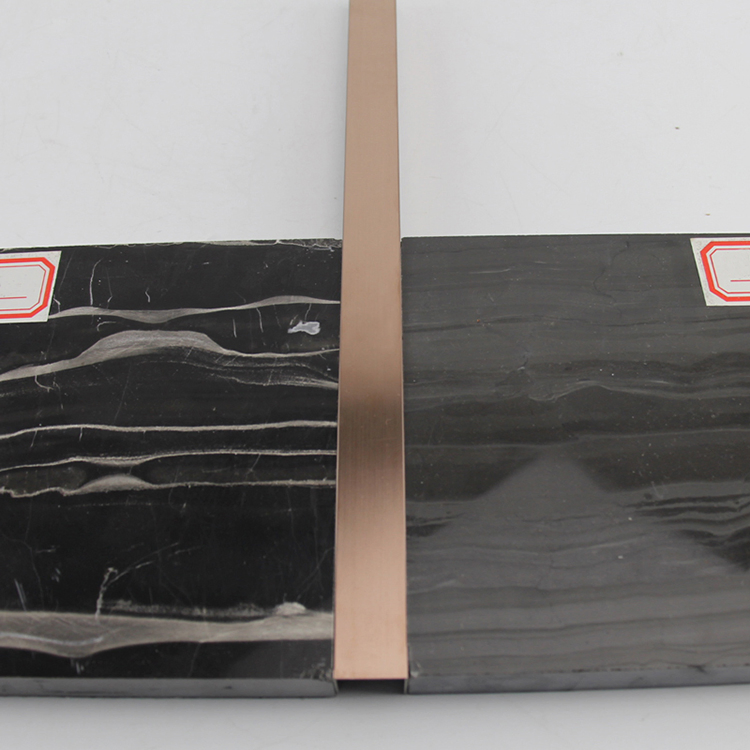 Foshan Metal Decorative Strip T V Shape Stainless Steel Tile Trim Profile for Ceramic Transition