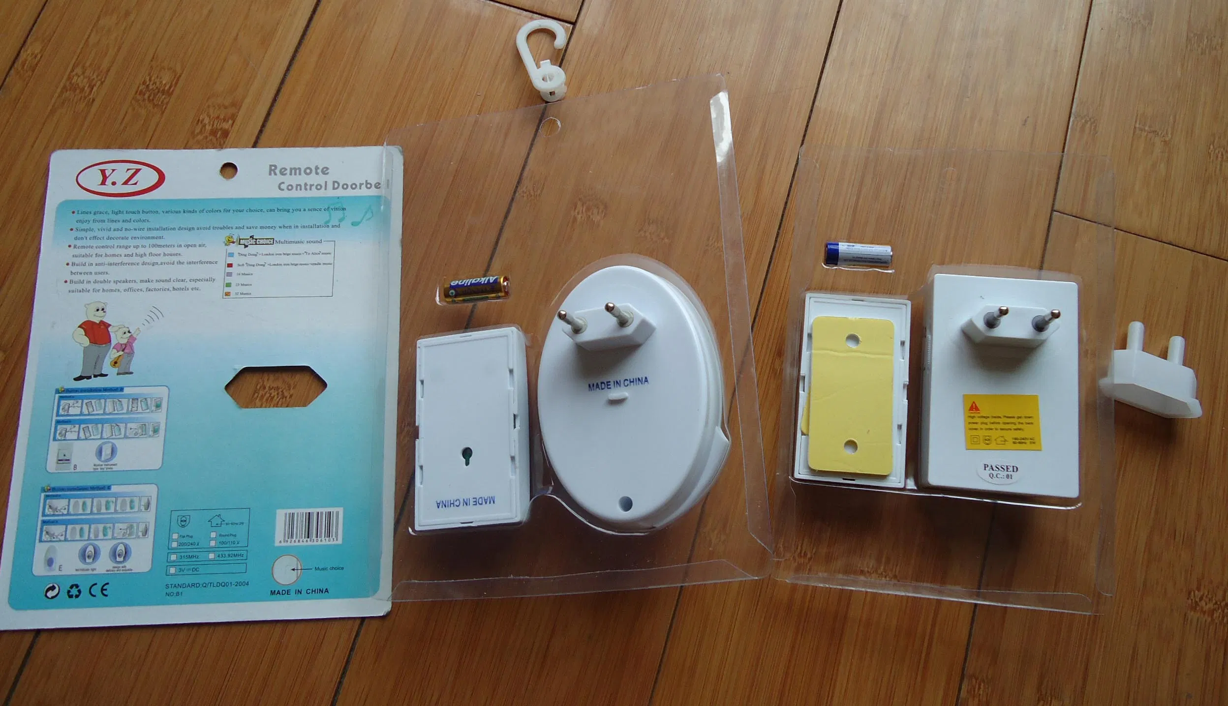 Best Selling Wireless Digital Doorbell with Flashing Light