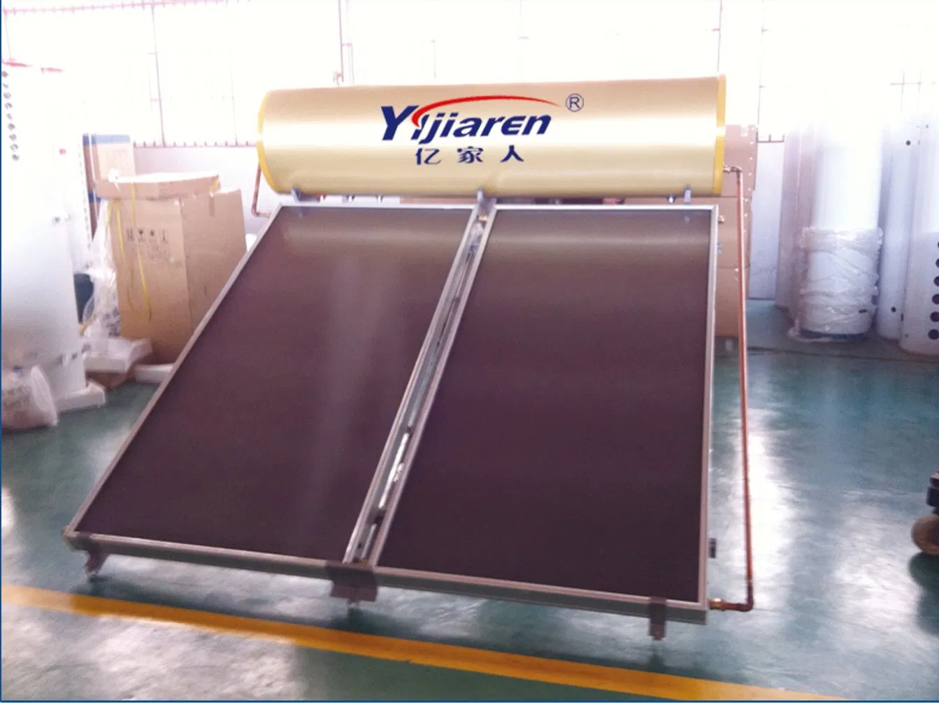 Плоский солнечный водонагреватель под давлением для дома и отеля