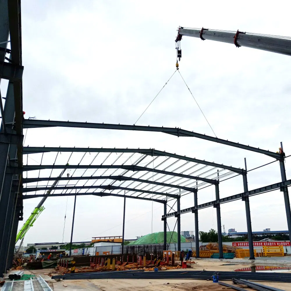 Prefabricated Industrial Steel Structure Building Customized Design for Warehouse Workshop Factory Construction Q235B Q355b Steel Material