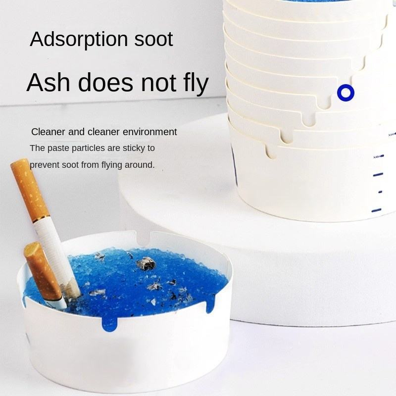 Smoke Extinguishing Sand Anti-Fly Ash Disposable Paper Cigar Ashtray Adsorption Wash-Free Print