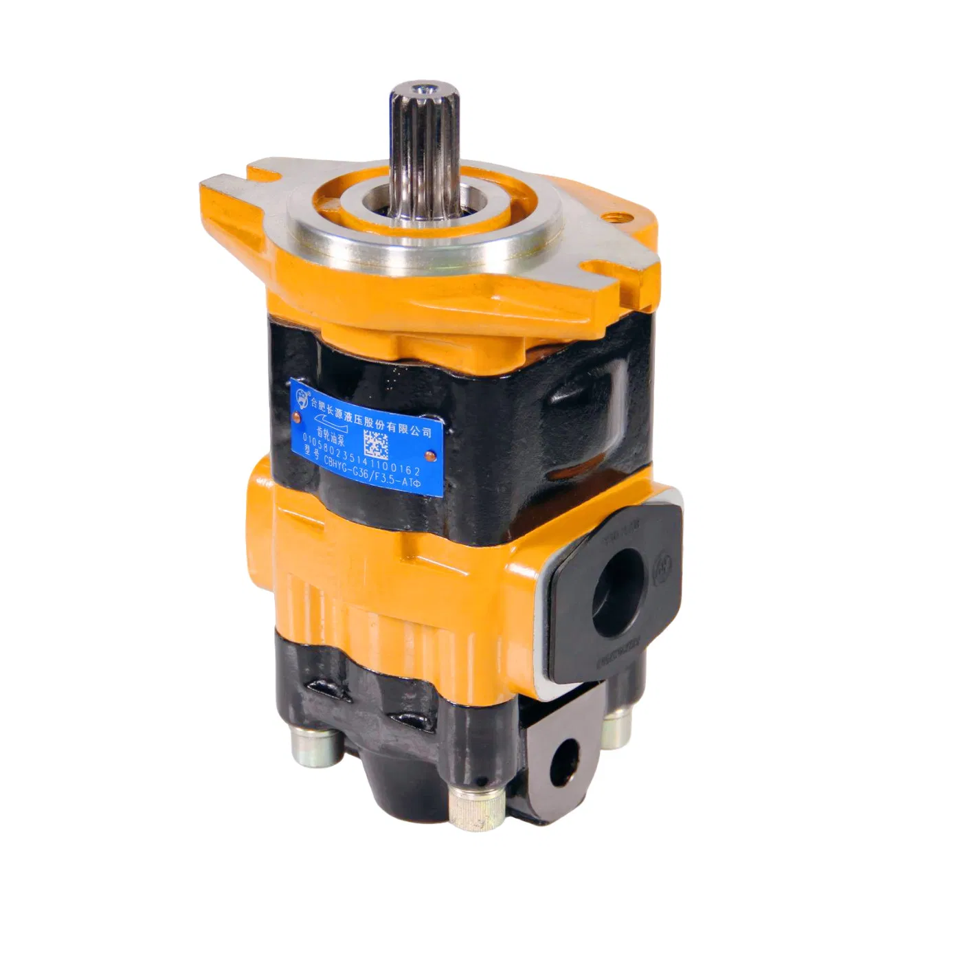 Гидравлический насос для погрузчика, чугунный, двухшестерёнчатый