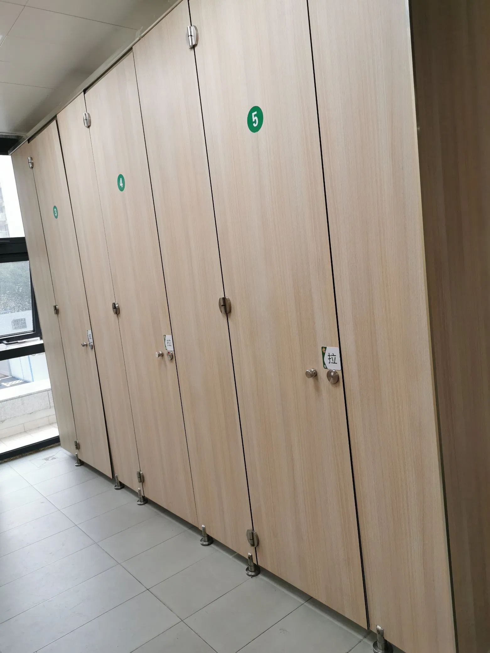Fumeihua Shower Cubicles Bathroom/Woodgrain Toilet Cubicle