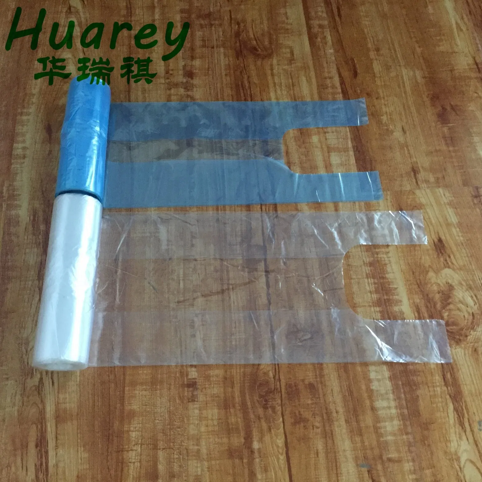 Custom Plastic HDPE LDPE PE for Shopping Supermarket T-Shirt Bag Gusset Bag