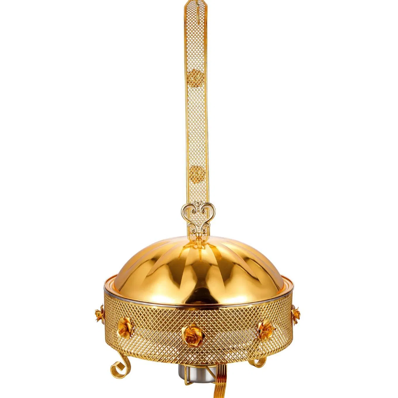 10L New Gold Plated Stainless Steel Buffet Stove Hotel Insulated Vegetable Stove