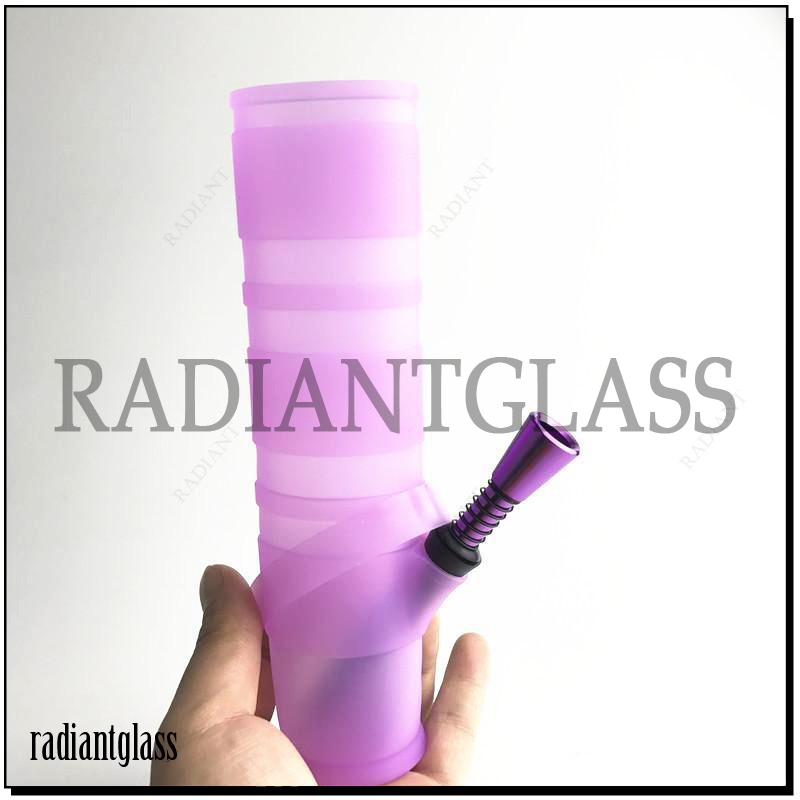 Mixed Colors Wholesale Price Smoking Glass Pipe Silicone Pipe Good Grade Silicone Water Pipe