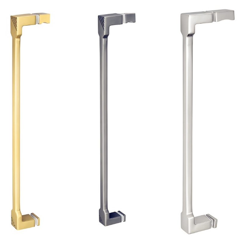 Single Swing Pane Side Hinge Frosted Tempered Glass Bathroom Shower Door