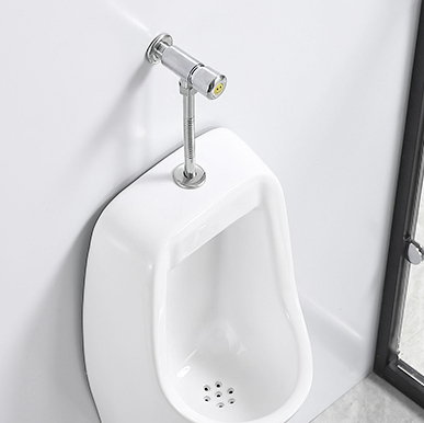 Chaozhou Ceramic Sanitary Ware White Bathroom Wc Toilet Sink Urinal P-Trap Wall Standing Urinal for Men Urinals with Hand Press Flusher