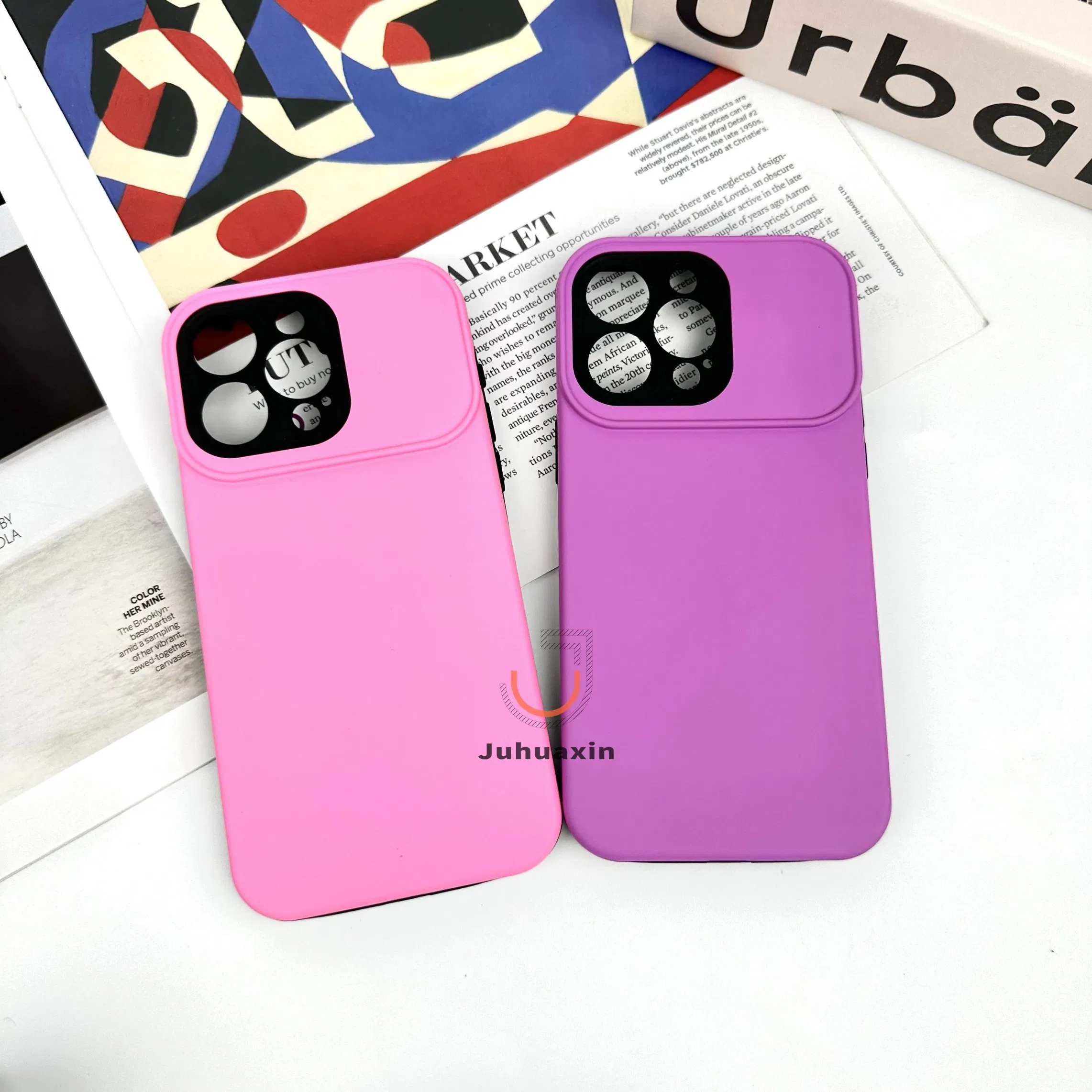 Чехол для iPhone 16 PRO Max с защитой камеры, кожаный