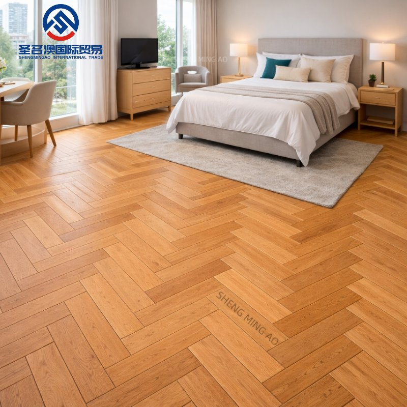 Инженерная доска паркет елочка с OEM и кастомным дизайном