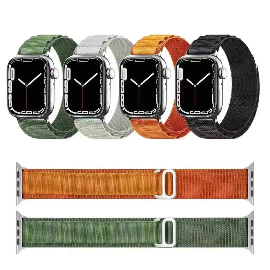 Nylon Bracelet for Apple Watch 45mm 44mm Alpine Loop Strap for iWatch Series 3 5 4 Se 6 7 8
