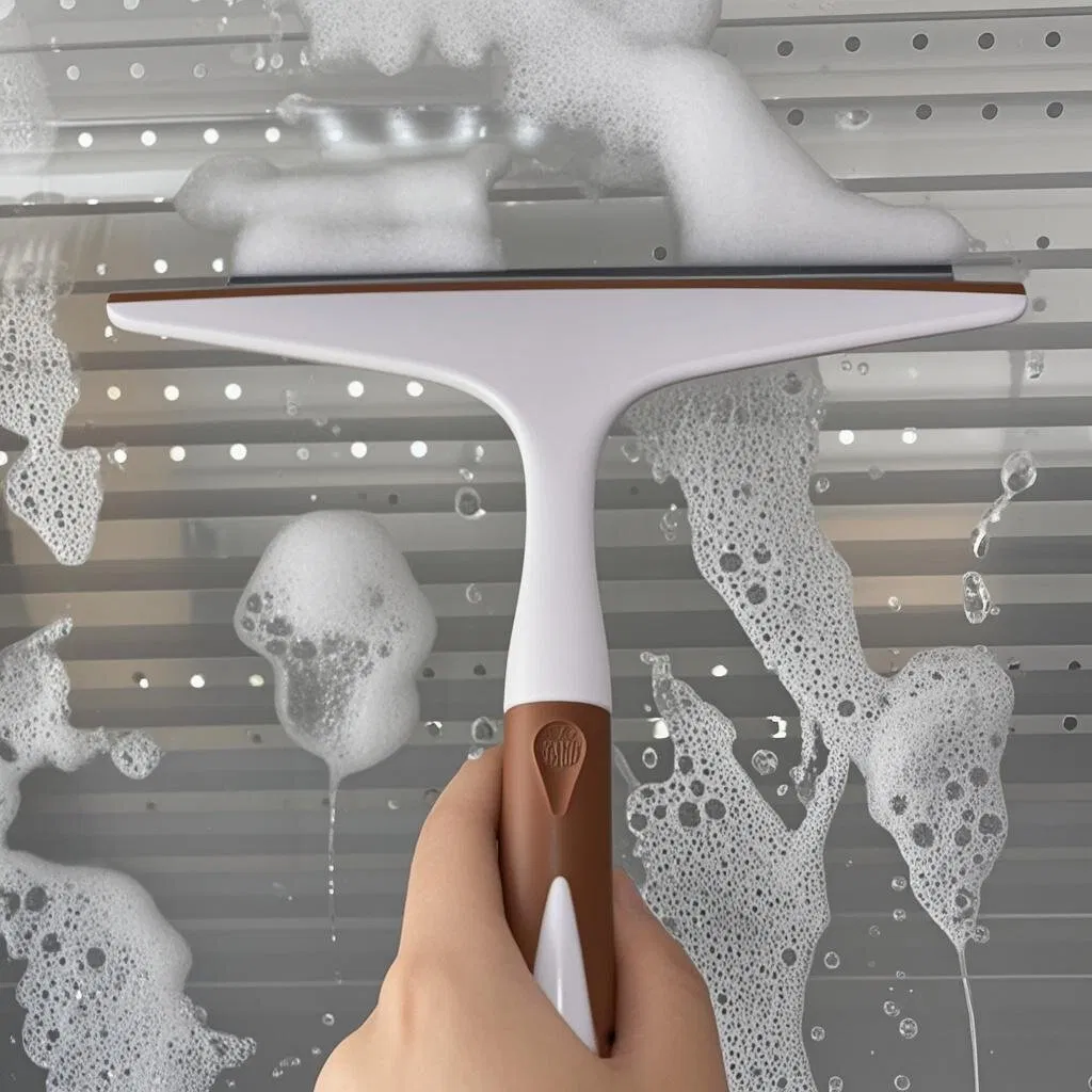 Glass Cleaning Silicone Rubber Window Cleaner Washer Window Wiper Cleaning Squeegee High Efficiency Deep Cleaning Mirror Window Car Window Dete