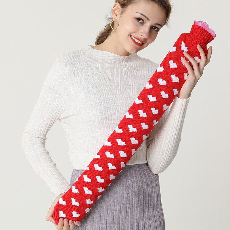2500ml Leakproof Long Hot Water Bottle Winter Hand Feet Warmer Long Hot Water Bag