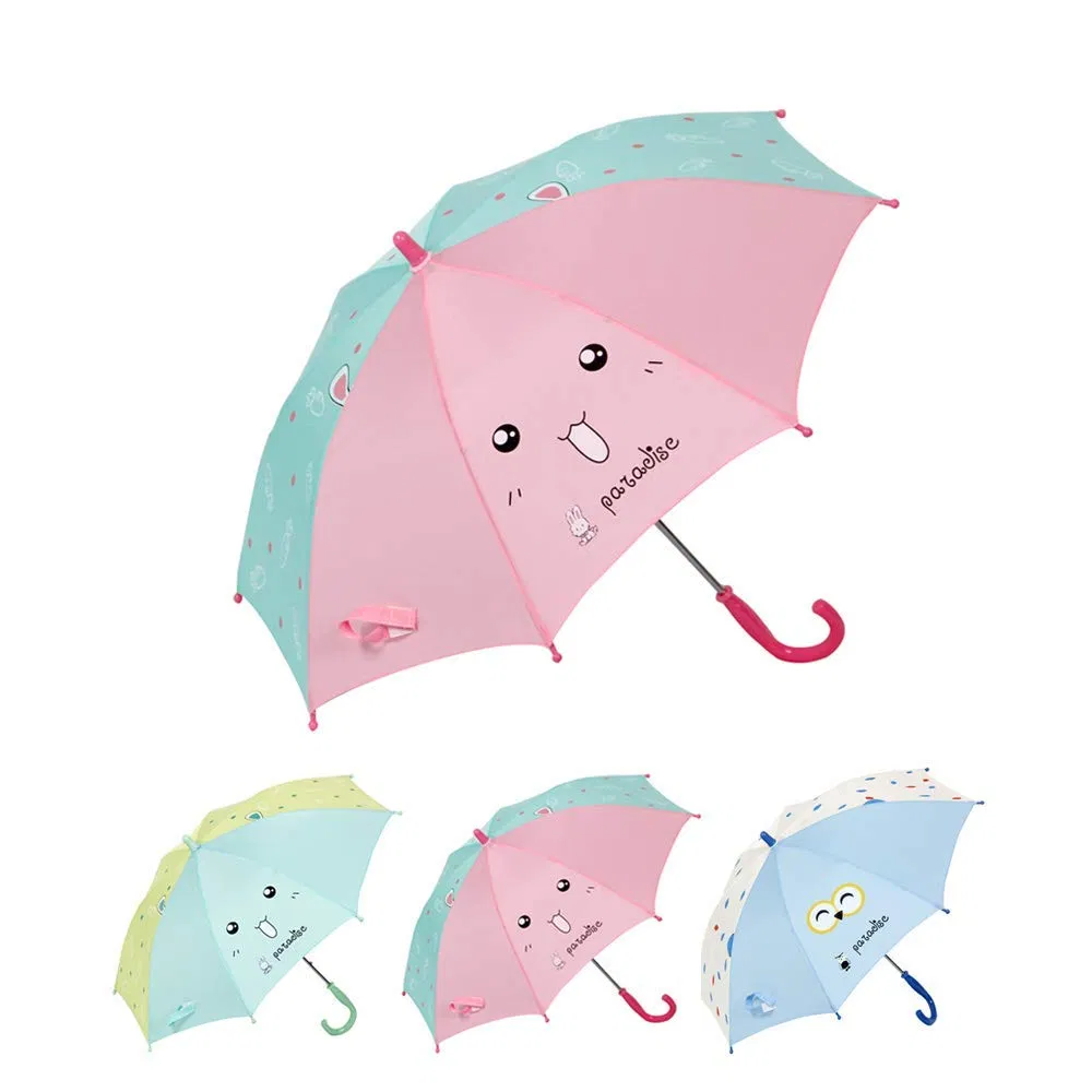 Umbrella Super Light Children′ S Straight Cute Cartoon Printed Rain Umbrella Boys and Girls Kids
