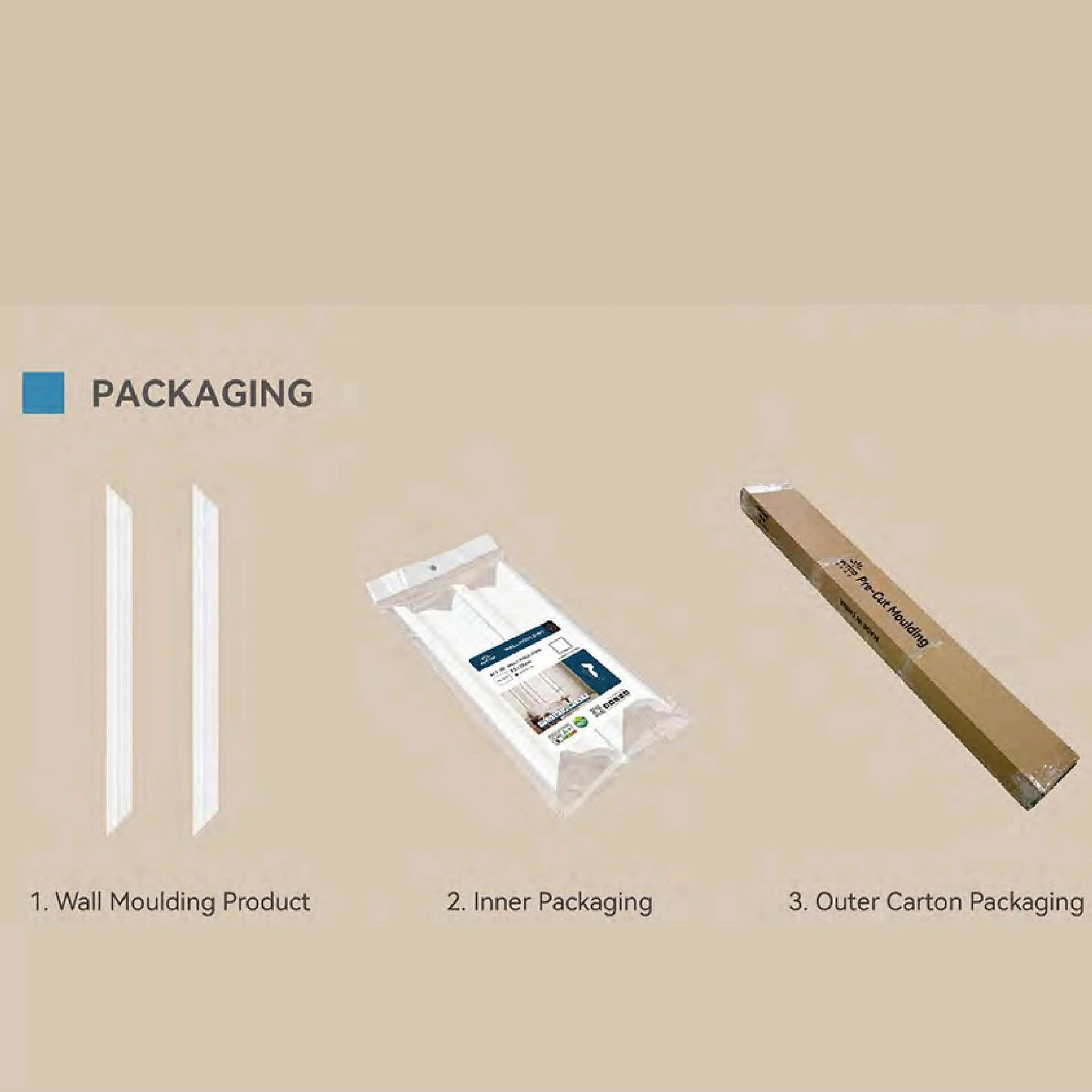 Indoor Luxury Decoration PS Mouldings / PS Wall Panels PS Wall Panel Mouldings