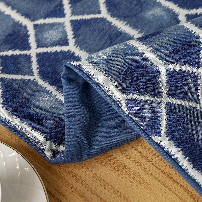Modern Stylish Tie Dye Printed Non-Slip Table Runner for Dining Party