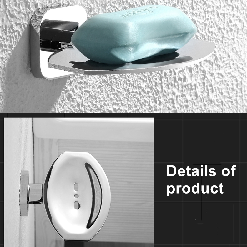 Fashionable Design Wall Mounted Solid Brass and Glass Soap Holder Soap Dish