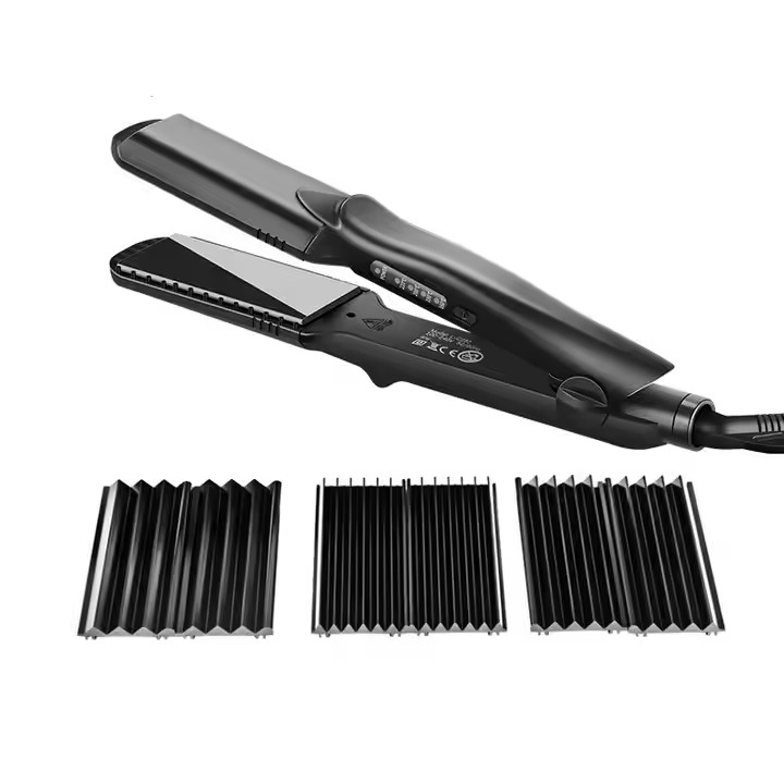Hair Straightener Brush 4 in 1 Wave Plate Salon Hair Straightener