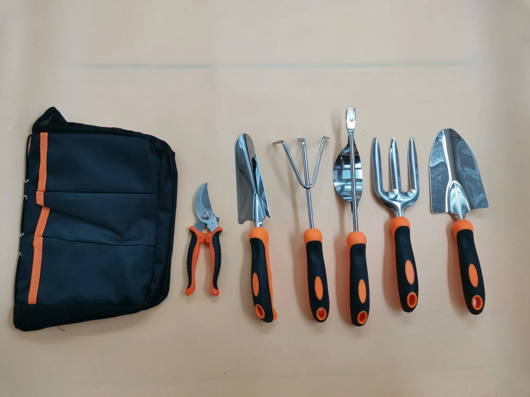 TPR Handle Metal Head 7 PCS Garden Hand Tool Kit