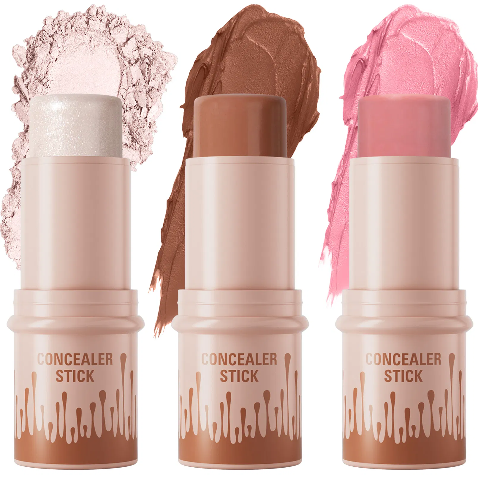 New Durable Natural Matt Bright Face Cream Concealer Private Label Shadow Shaping Container Contour Stick