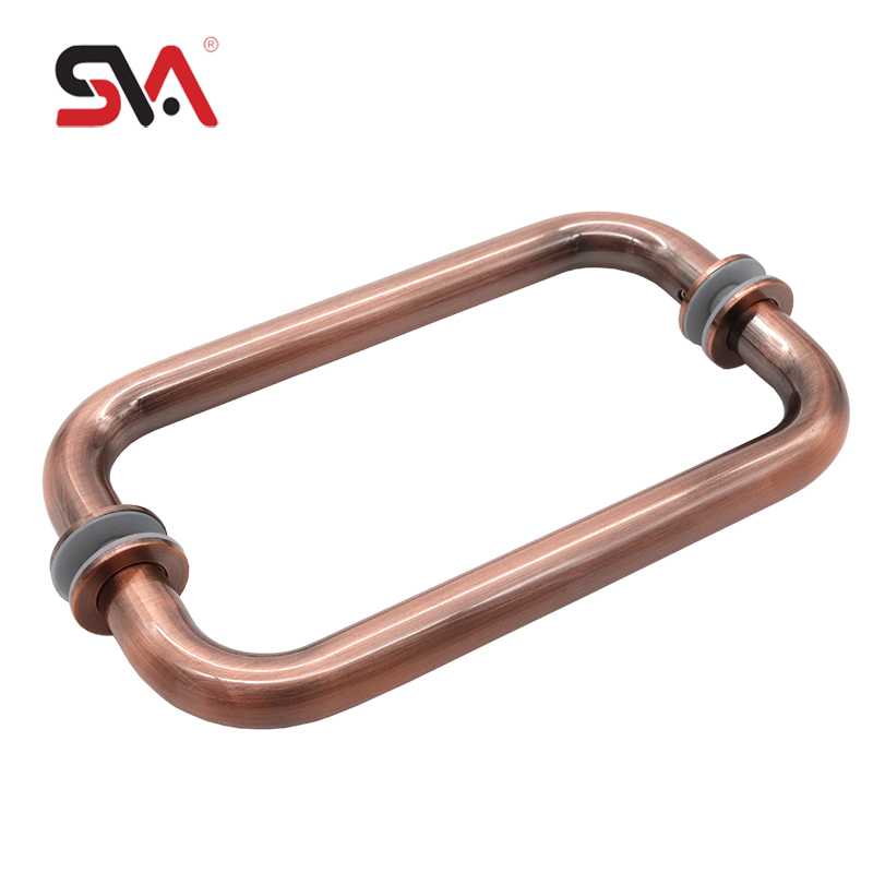 Practical European Antique Style Office Stainless Steel Glass Door Handle