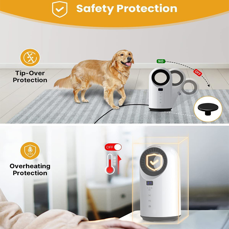 Cheap Price Electric 1500W Desk Smart Control PTC Ceramic Bladeless Heater Fan Convection Heater