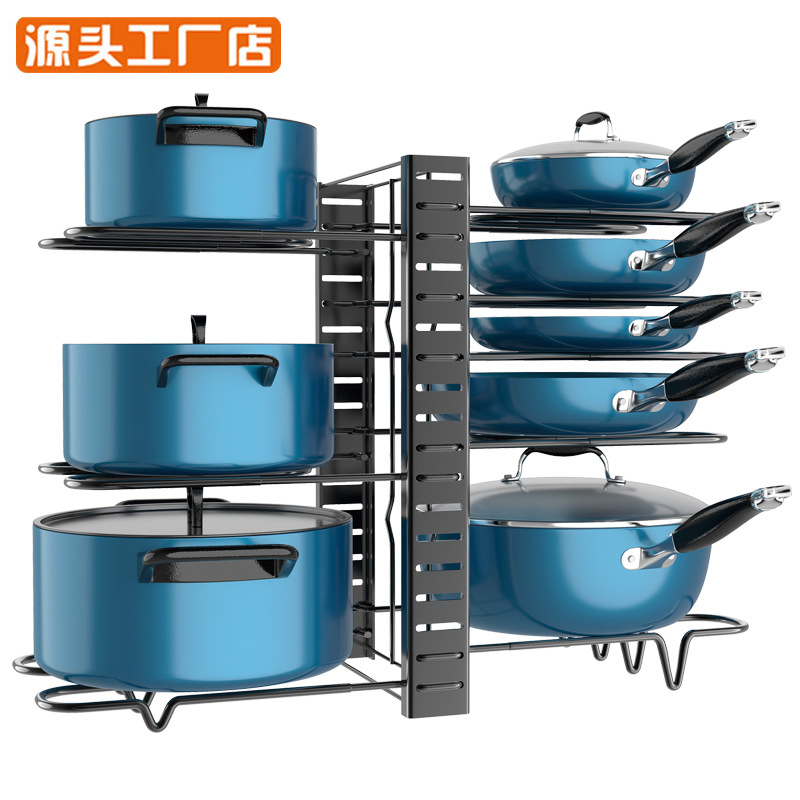 Органайзер для сковородок с двусторонней полкой